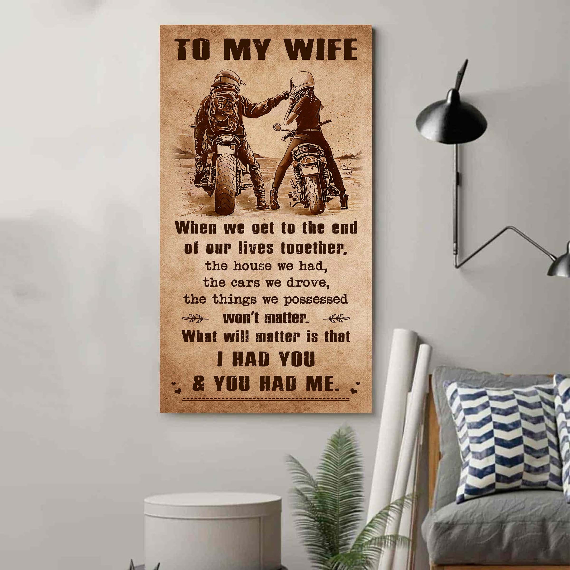 Sport - I Had You And You Had Me Wife And Husband - Vertical Poster Canvas, Gift For Your Darling