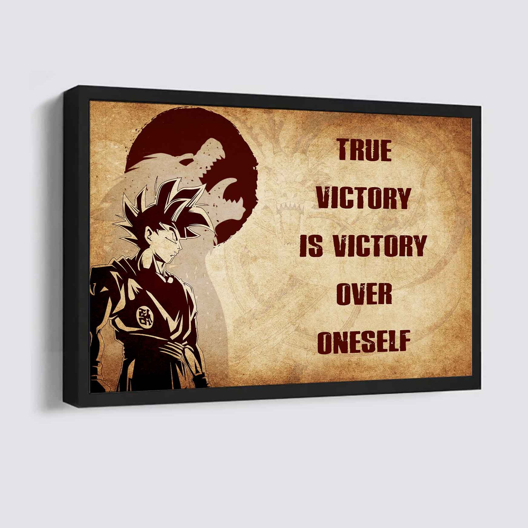 DRB Poster Canvas True Victory Is Victory Over Oneself Gift For Your Friend