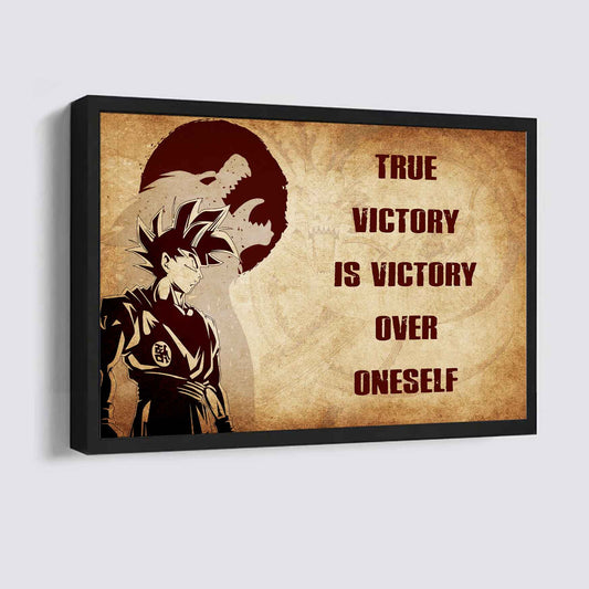 DRB Poster Canvas True Victory Is Victory Over Oneself Gift For Your Friend