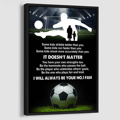 Sport Poster American Football Canvas Be The One Who Plays Fair And Kind I Will Always Be Your No1 Fan Gift For Your Kid Xmas Gift From Grandpa And Grandma