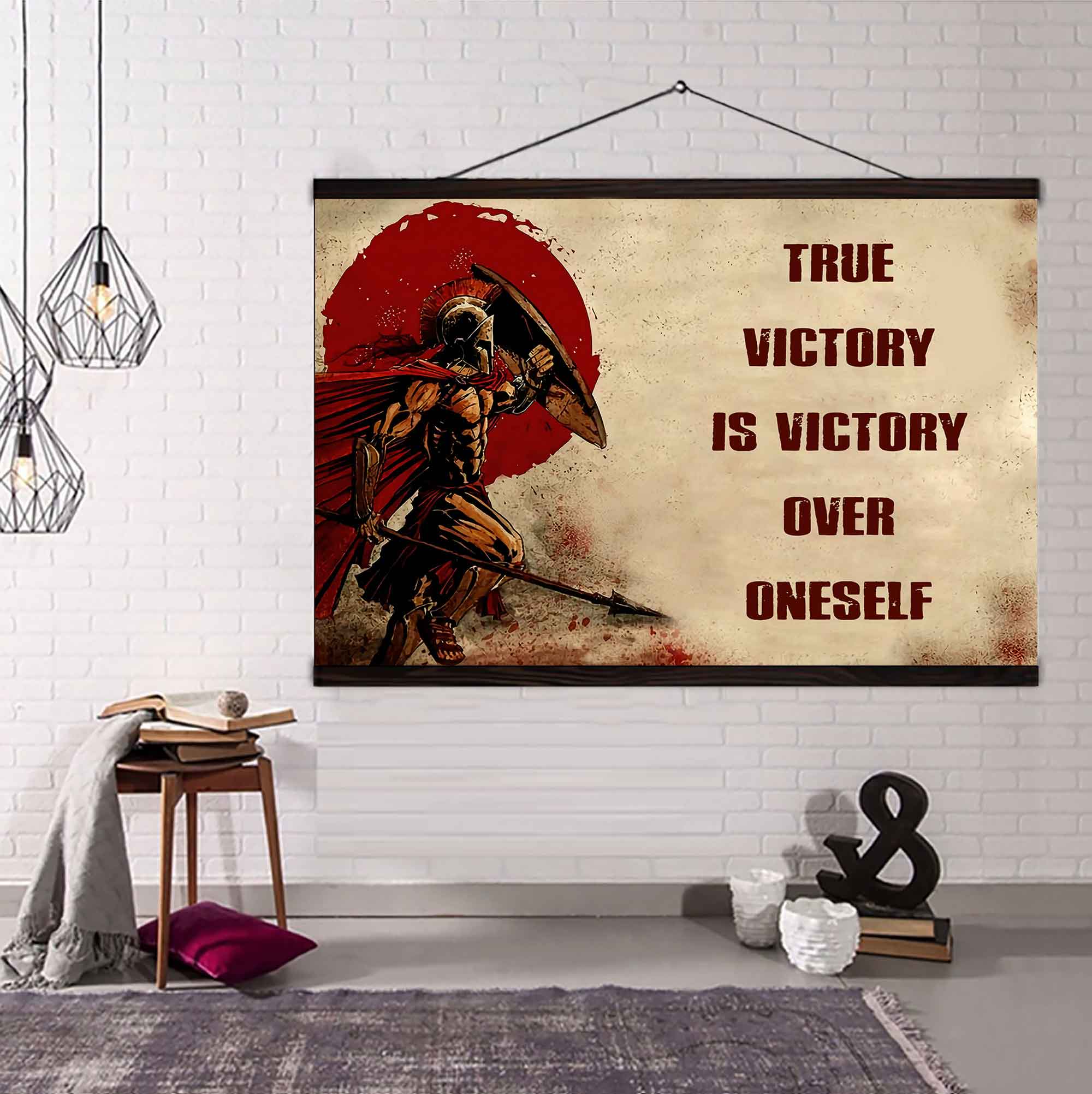 DRB Poster Canvas True Victory Is Victory Over Oneself Gift For Your Friend