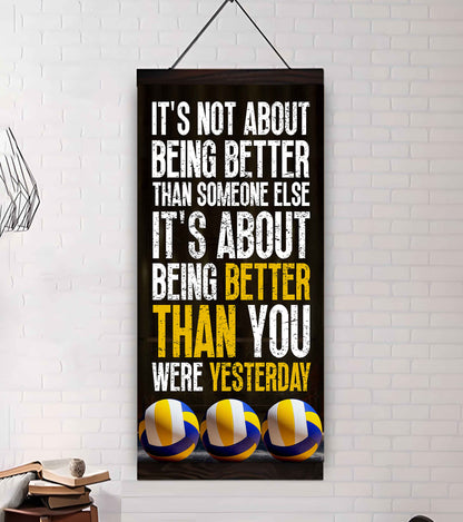 Soccer It is not About Being Better Than Someone Else It is about being better than you were the day before.