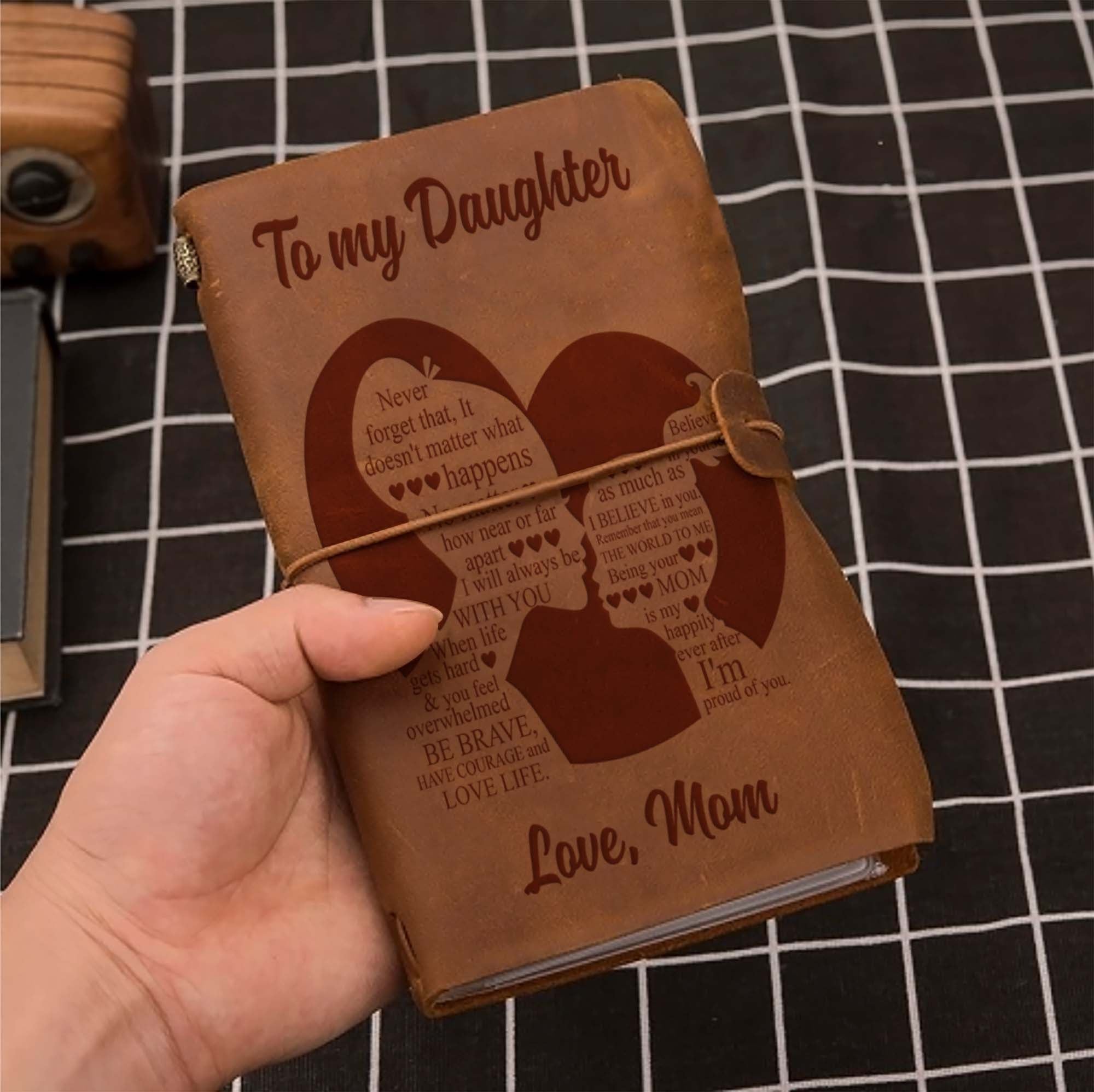 Family Journal Gift For Your Daughter Gift From Mom Being Your Mom Is Happily Ever After I Am Proud Of You