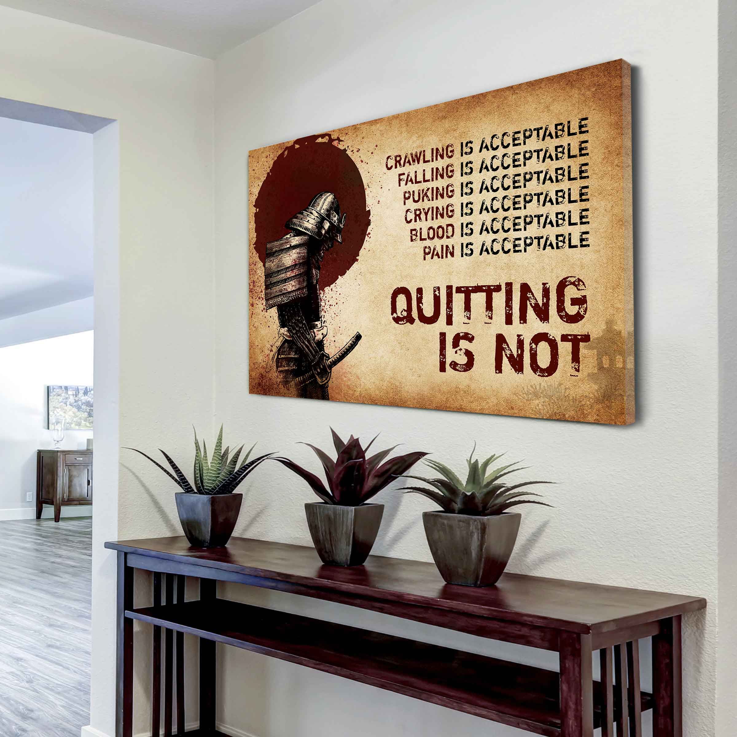 DRB Poster Canvas Quiting Is Not Best Gifts Motivation Quotes