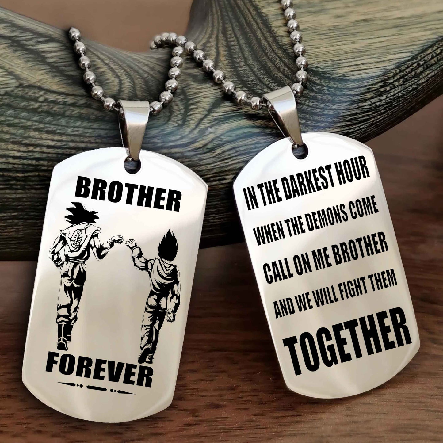 DRB Personalized Double Sided Dog Tag For My Brother - Call On Me Brother And We Will Fight Them Together Gift For Your Friend