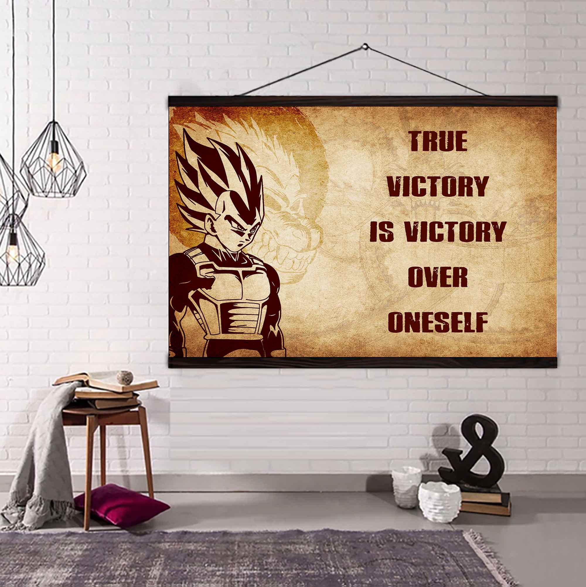 DRB Poster Canvas True Victory Is Victory Over Oneself Gift For Your Friend