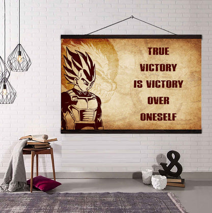 DRB Poster Canvas True Victory Is Victory Over Oneself Gift For Your Friend