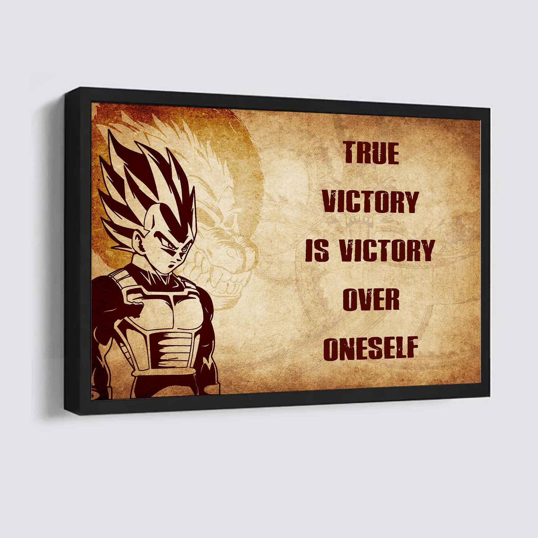 DRB Poster Canvas True Victory Is Victory Over Oneself Gift For Your Friend