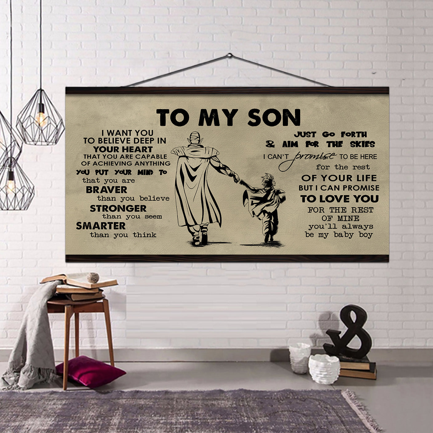 Family TO MY SON- I WANT YOU TO BELIEVE- CANVAS POSTER