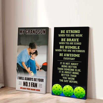 My Grandson Be Strong When You Are Weak Be Badass Everyday Set 2 Canvas Wall Art From Grandma To Grandson