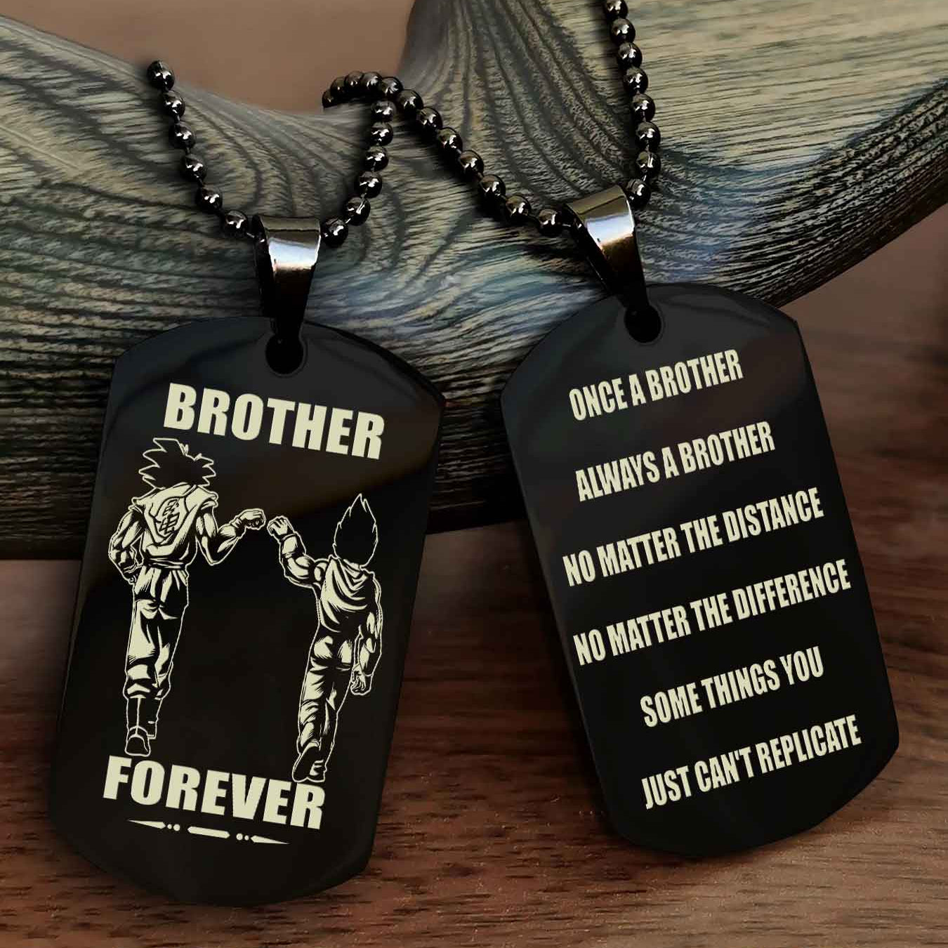 DRB Personalized Double Sided Dog Tag For My Brother - Once A Soldier Always A Soldier
