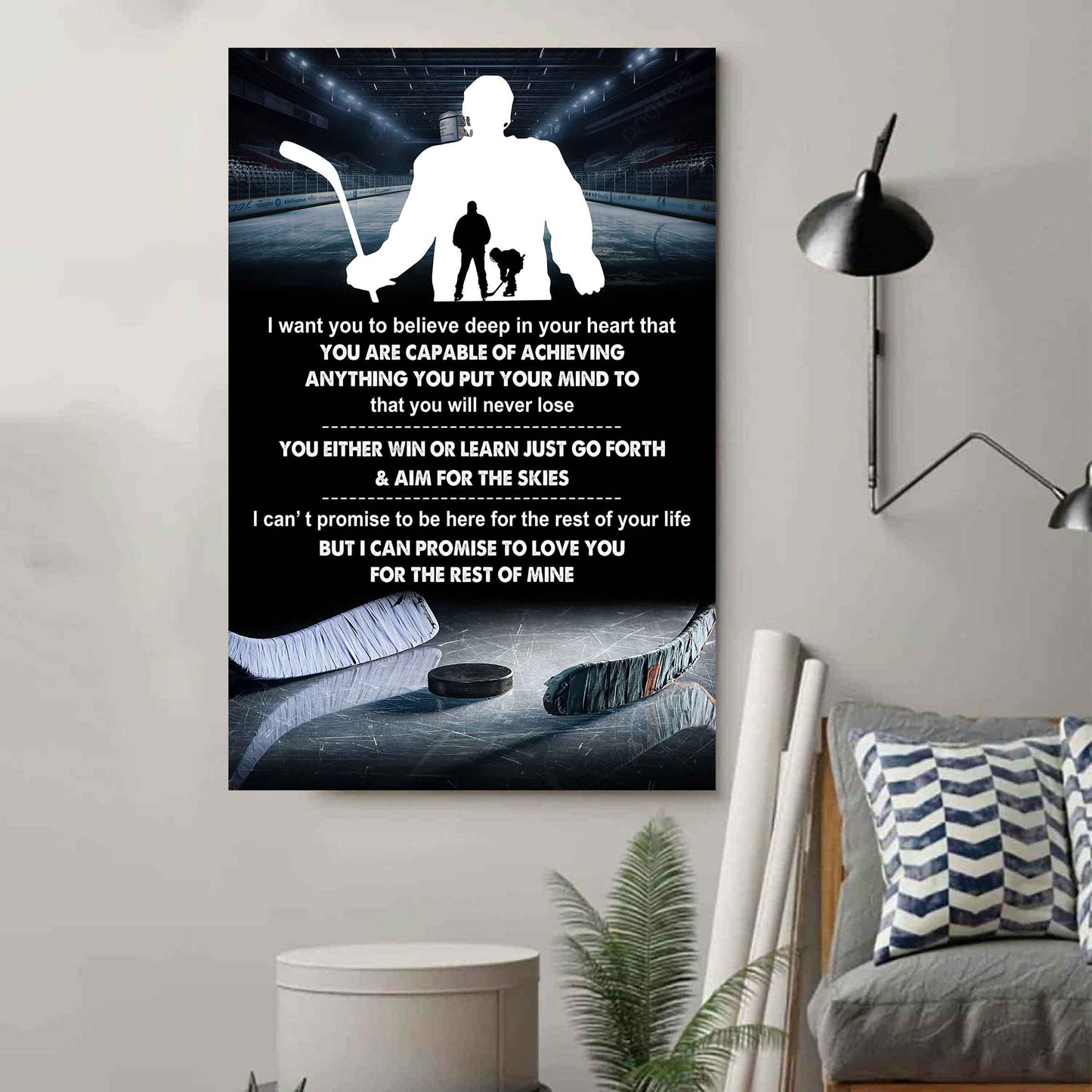 Poster Canvas To My Son You Will Never Lose You Either Win Or Learn - I Love You Gift From Dad
