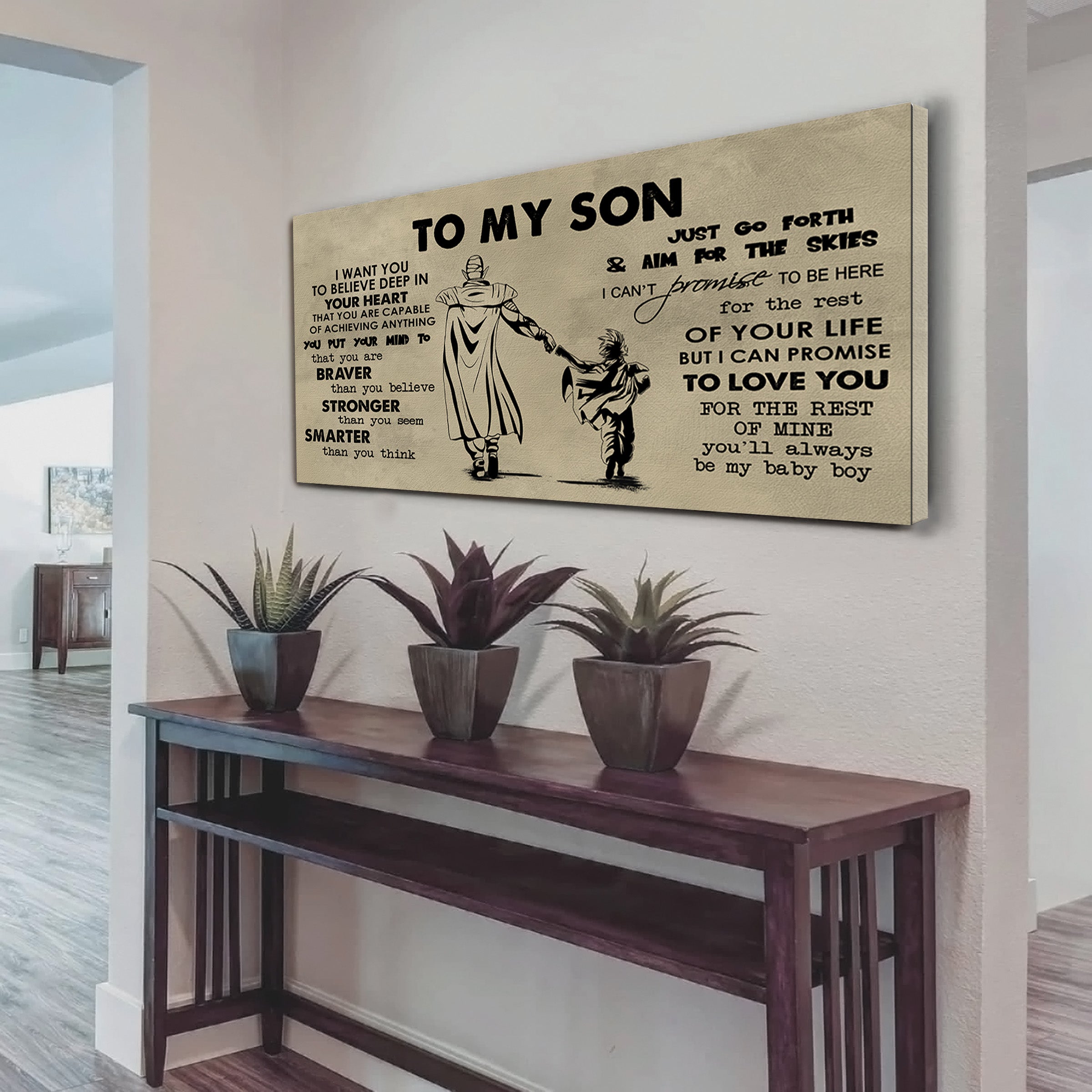 Family TO MY SON- I WANT YOU TO BELIEVE- CANVAS POSTER