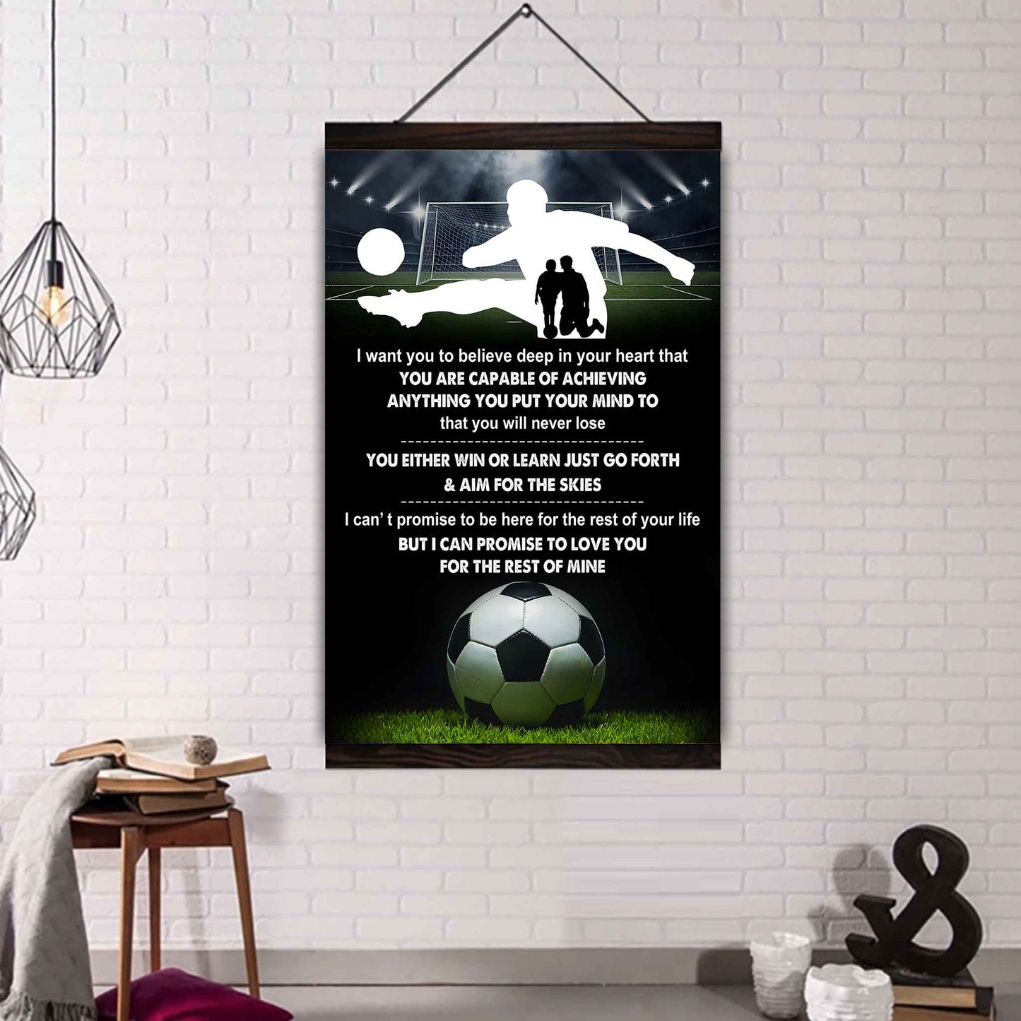 Poster Canvas To My Son You Will Never Lose You Either Win Or Learn - I Love You Gift From Dad