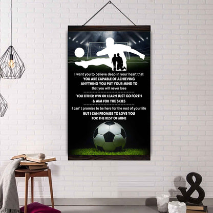 Poster Canvas To My Son You Will Never Lose You Either Win Or Learn - I Love You Gift From Dad