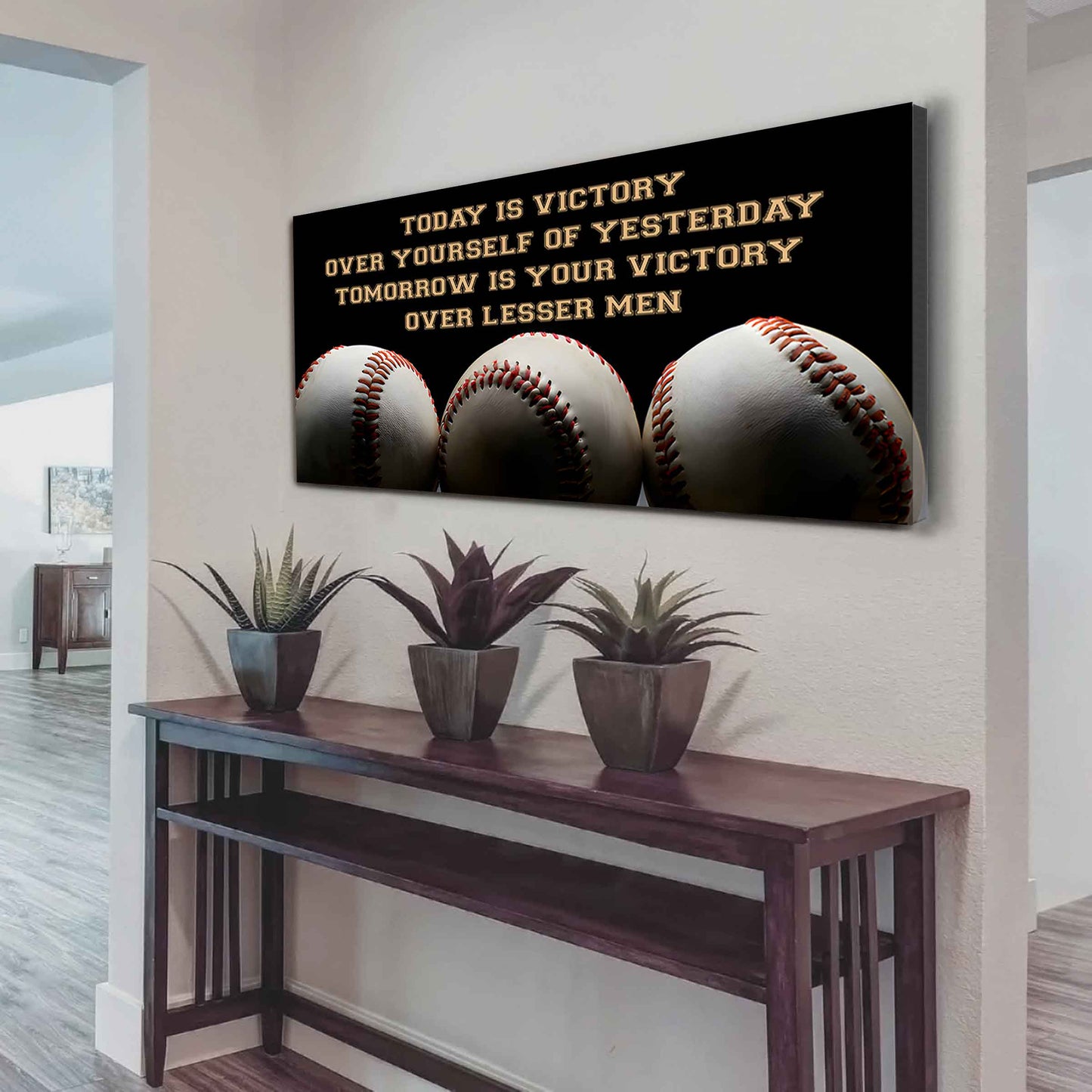 Tennis Poster Canvas - Today Is Victory Over Yourself Over Yourself Of Yesterday Tomorrow Is Your Victory Over Lesser Men