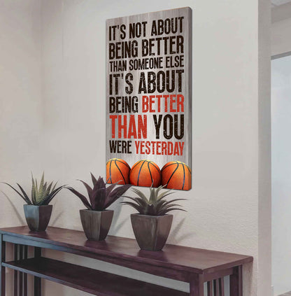 Soccer It is not About Being Better Than Someone Else It is about being better than you were the day before.