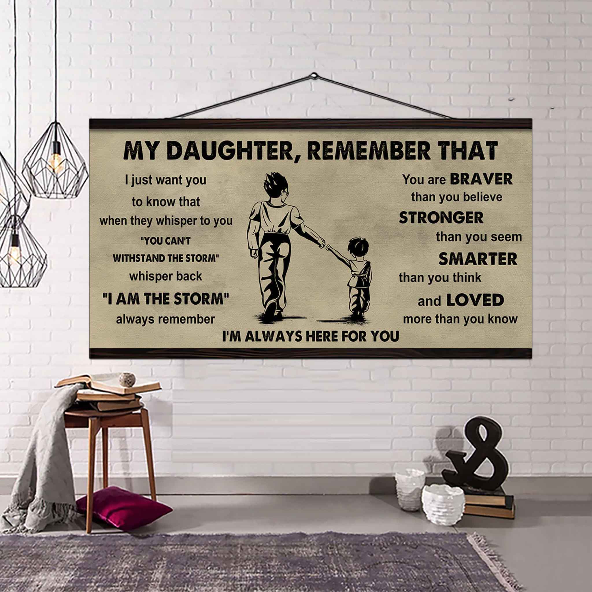 Soldier To My Daughter Remember That When They Whisper To You Whisper Back I'm The Storm I'm Always Here For You