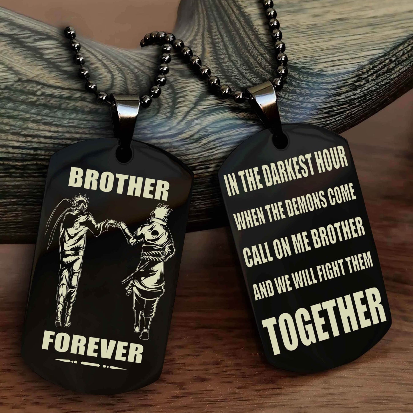 Sport Bike Personalized Double Sided Dog Tag For My Brother - Call On Me Brother And We Will Fight Them Together Gift For Your Friend