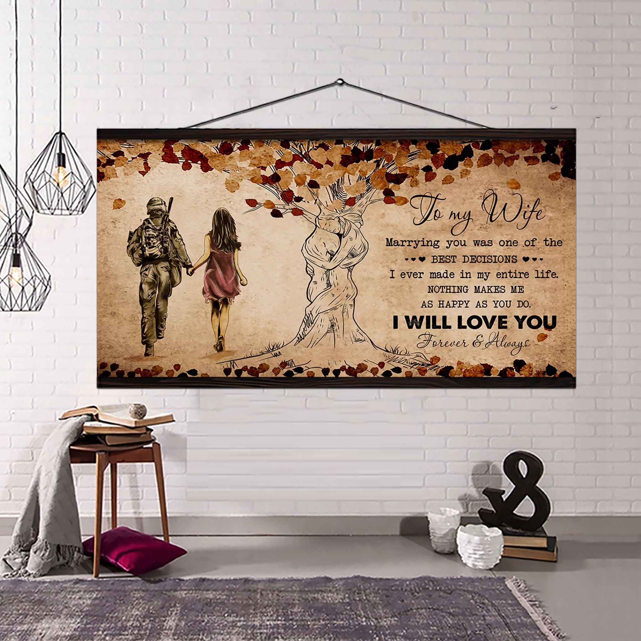 Samurai Poster Canvas To My Wife Marrying You Was One Of The Best Decisions - I Will Love You Forever And Always Gift For Your Wife