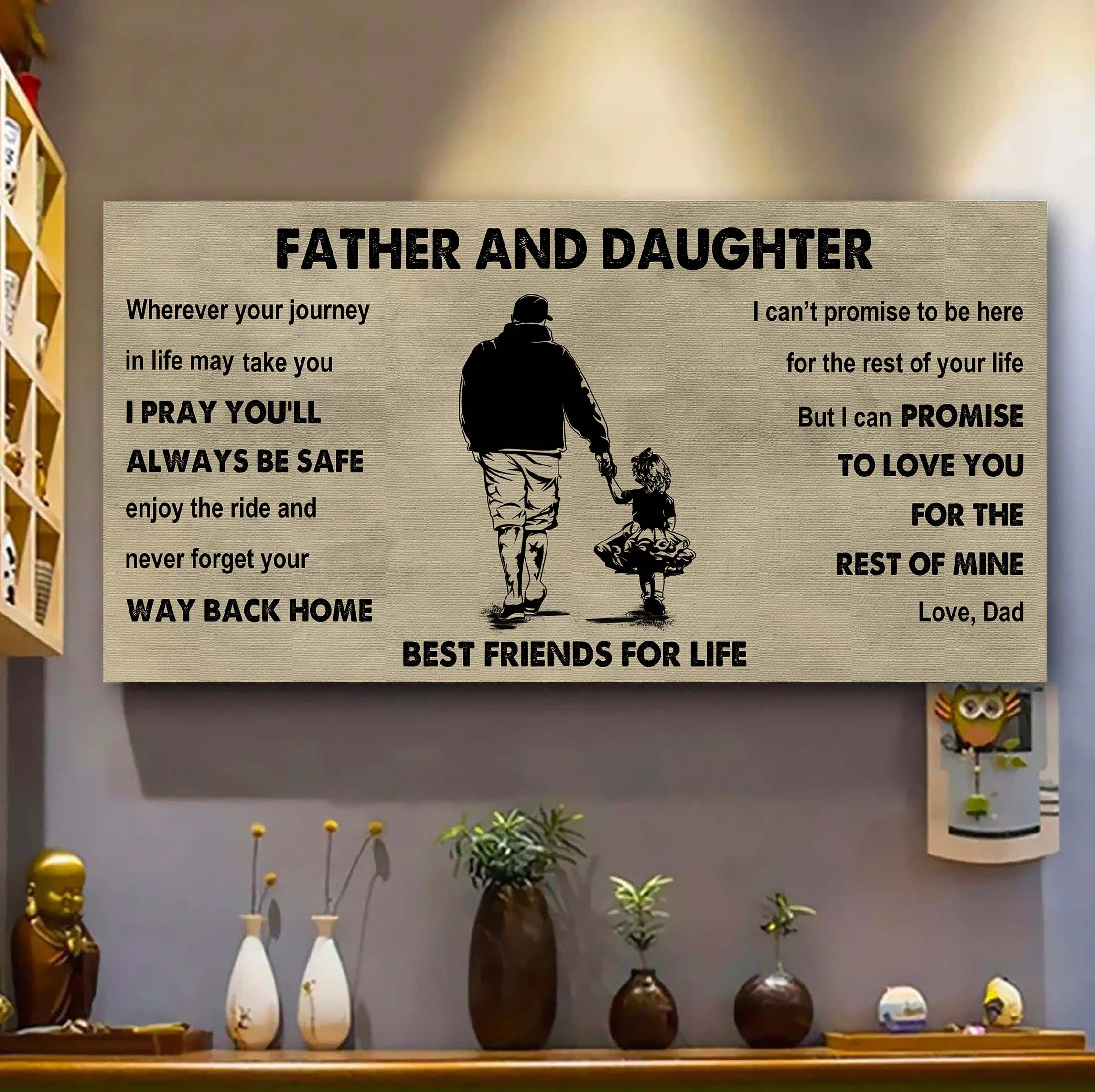 Samurai Father And Son Best Friends For Life - Ver 2 Never Forget Your Way Back Home Poster Canvas Gift For Son From Father