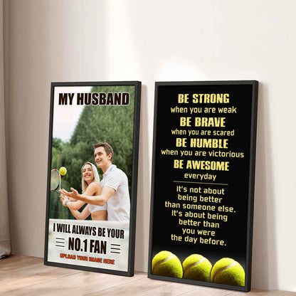 Young Sport Couple To My Husband Be Strong When You Are Weak Be Badass Everyday Set 2 Canvas Wall Art