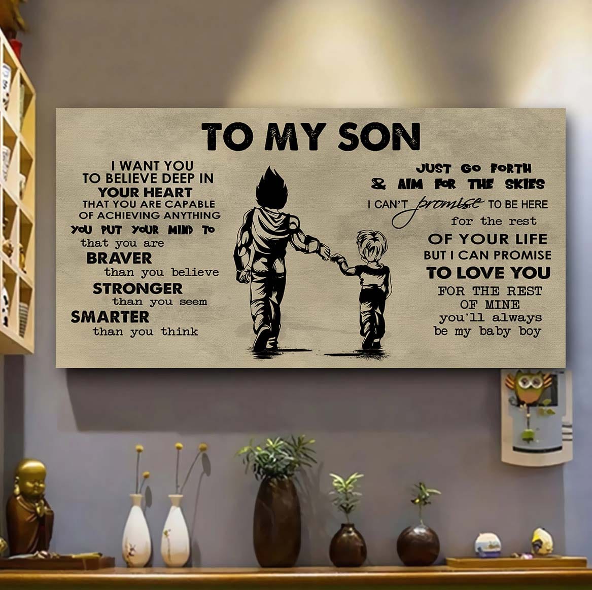 Family TO MY SON- I WANT YOU TO BELIEVE- CANVAS POSTER