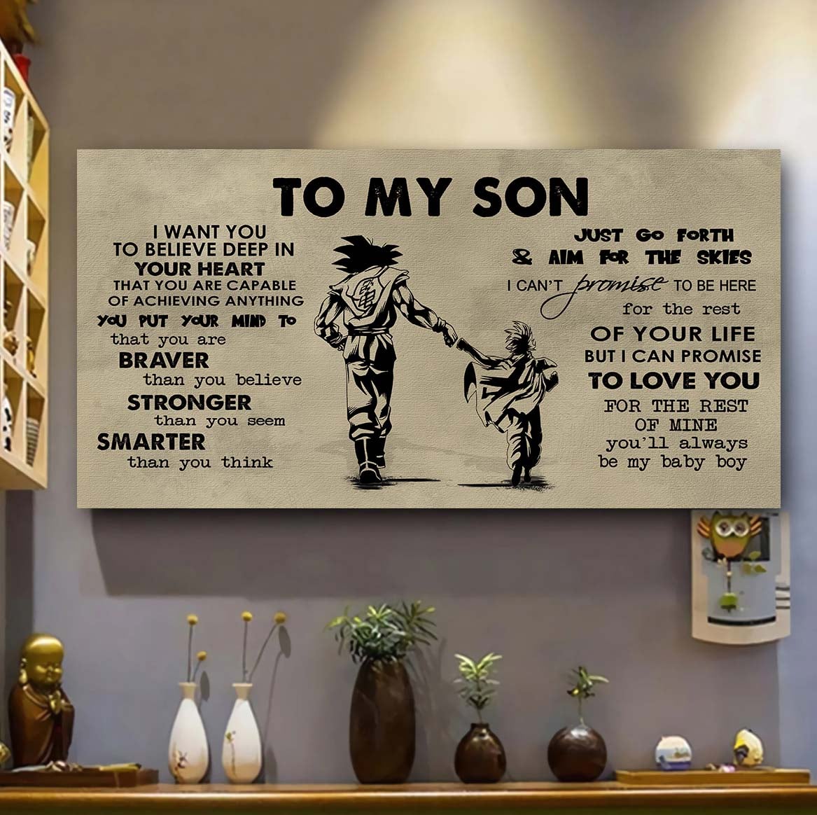 VGT TO MY SON- I WANT YOU TO BELIEVE- CANVAS POSTER