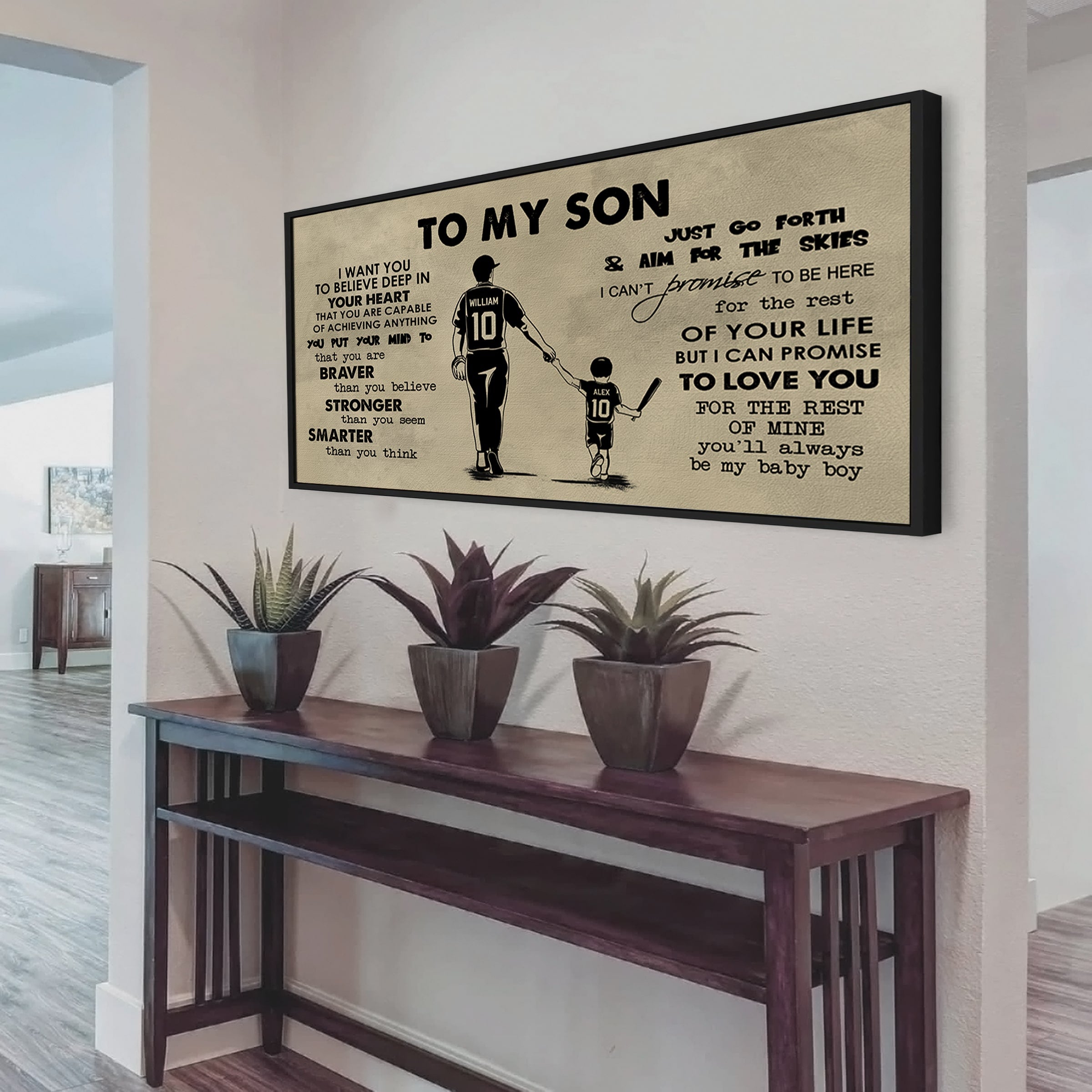 Knight Templar TO MY SON- I WANT YOU TO BELIEVE- CANVAS POSTER