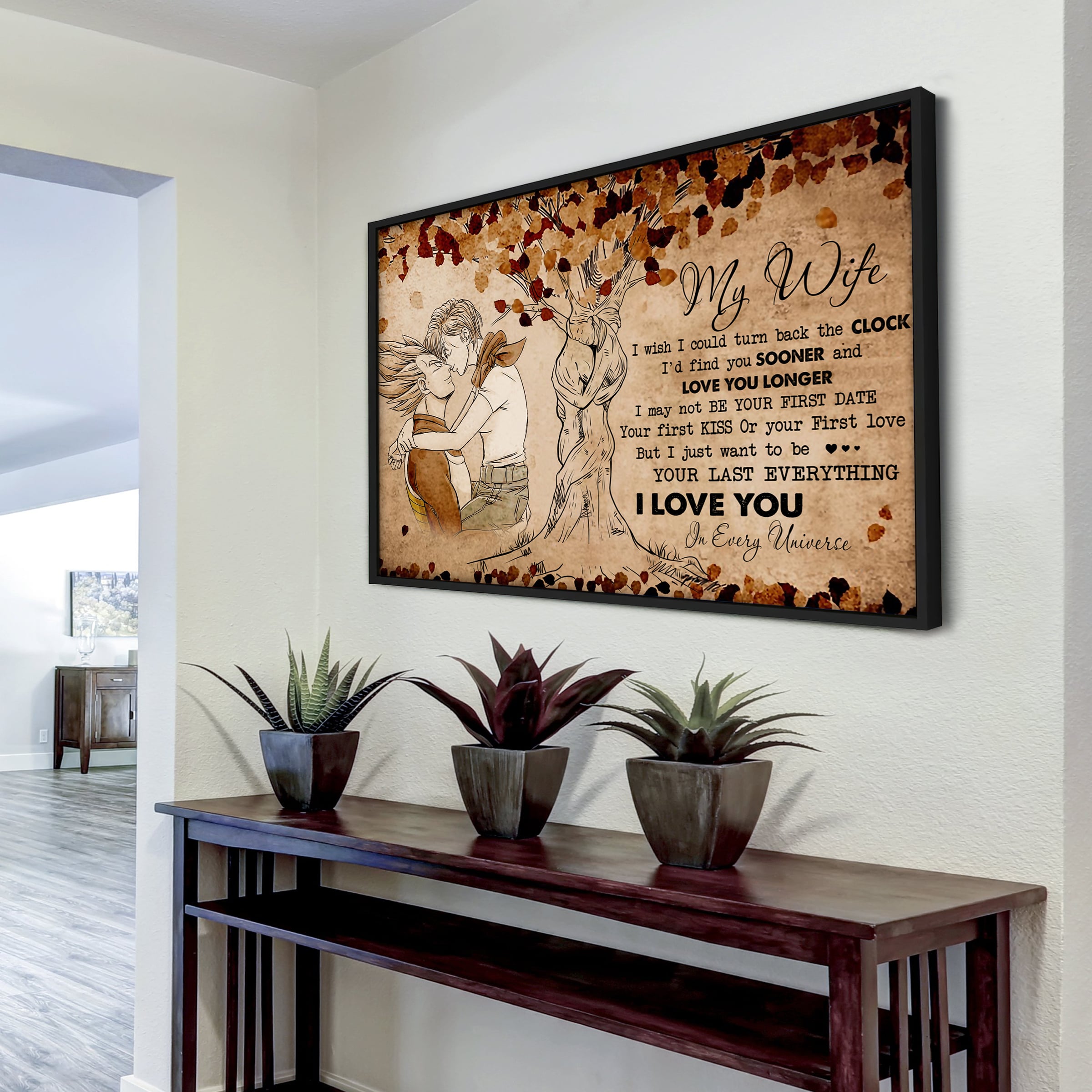 Poster canvas To my Wife- Marrying you was one of the best decision I ever made