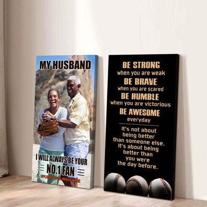 Old Sport Couple To My Husband Be Strong When You Are Weak Be Badass Everyday Set 2 Canvas Wall Art