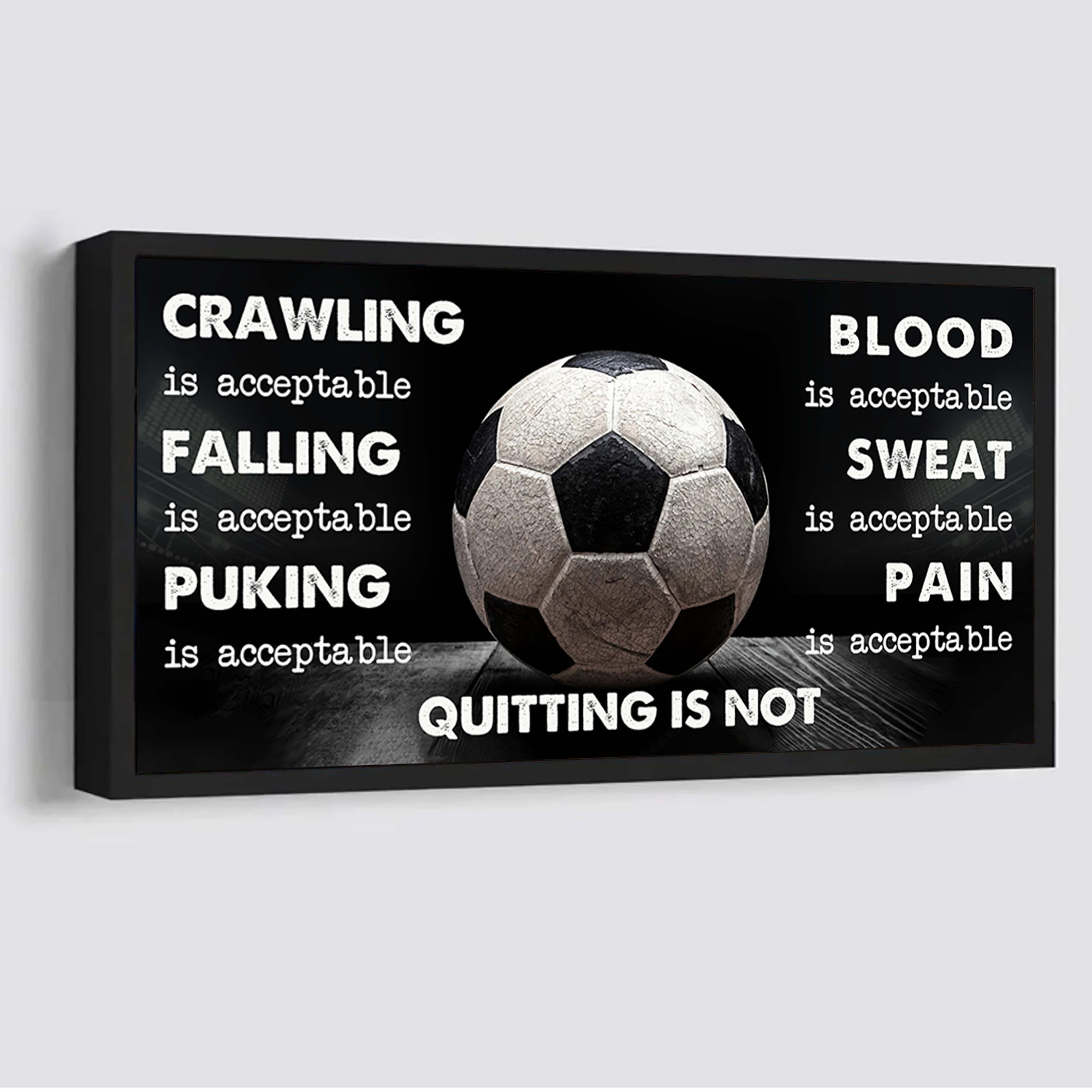 Hockey Poster Canvas Quiting Is Not