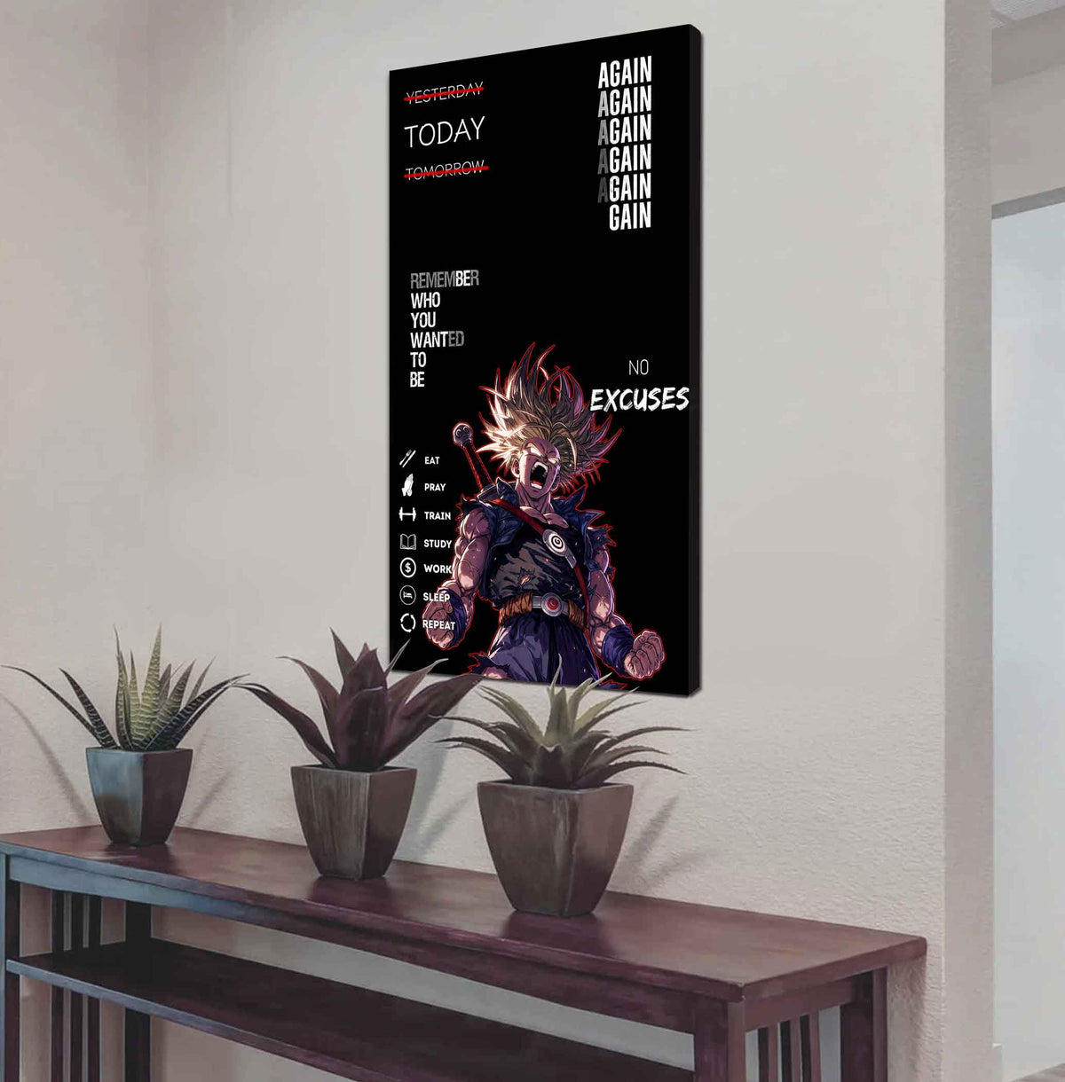 Remember Who You Wanted To Be Canvas Poster Training Motivation Quotes Gift For Your Son