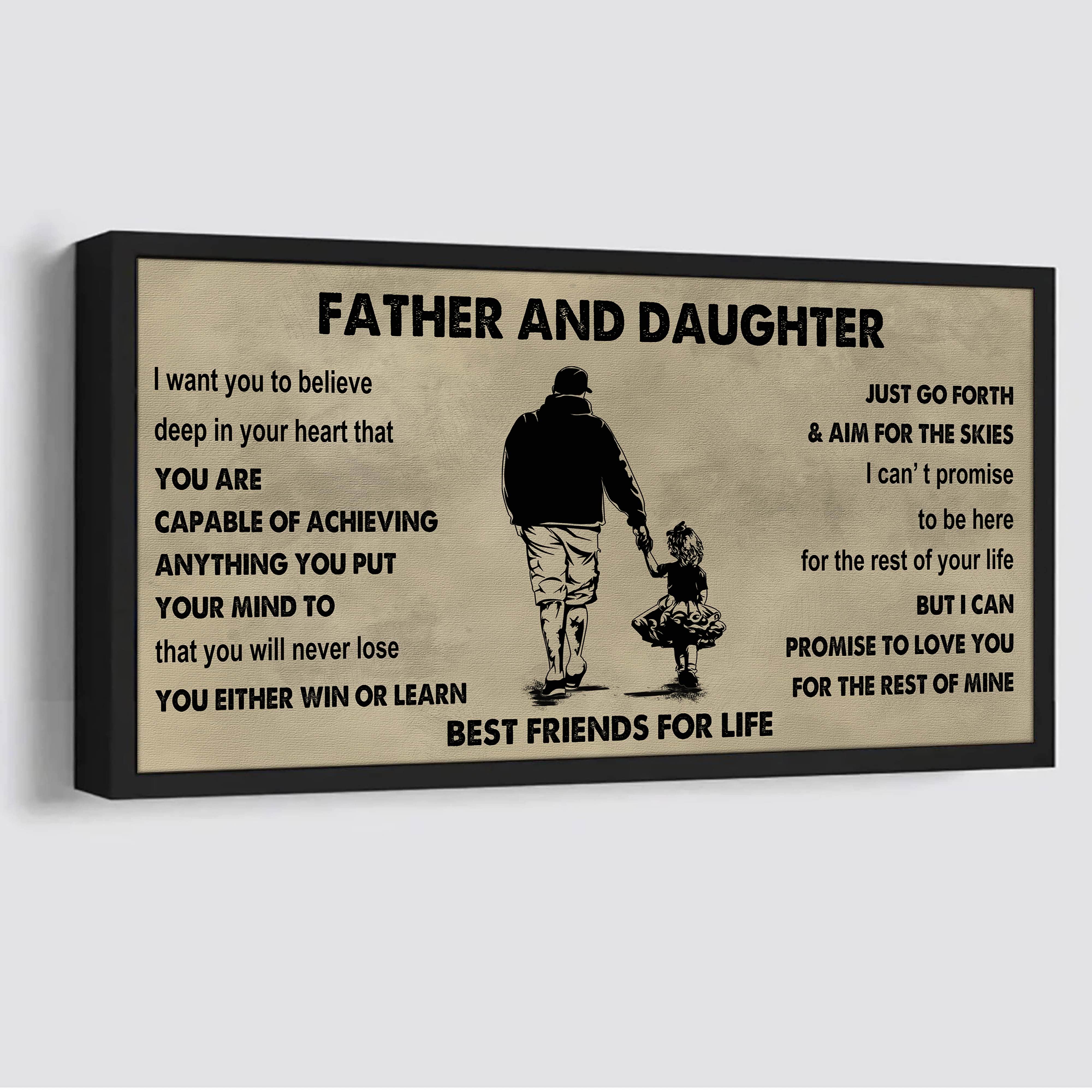 Soldier Father And Son Best Friends For Life - Ver 2 You Will Never Lose Poster Canvas Gift For Son From Father