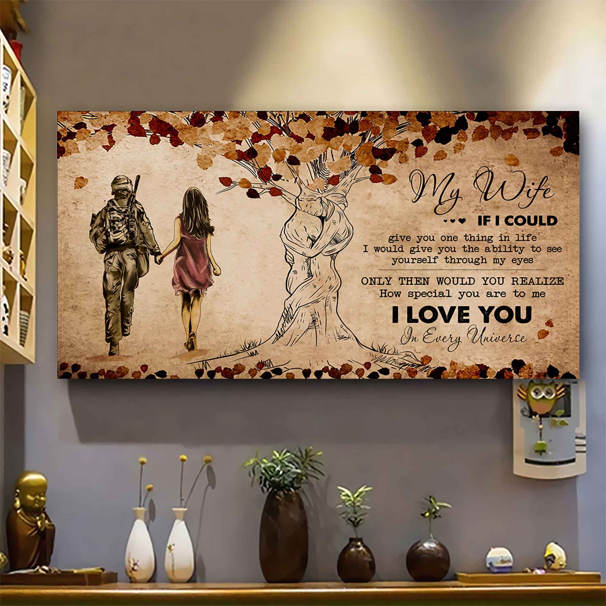 Samurai Poster Canvas To My Wife If I Could Give You One Thing In Life - How Special You Are To Me Gift For Your Wife