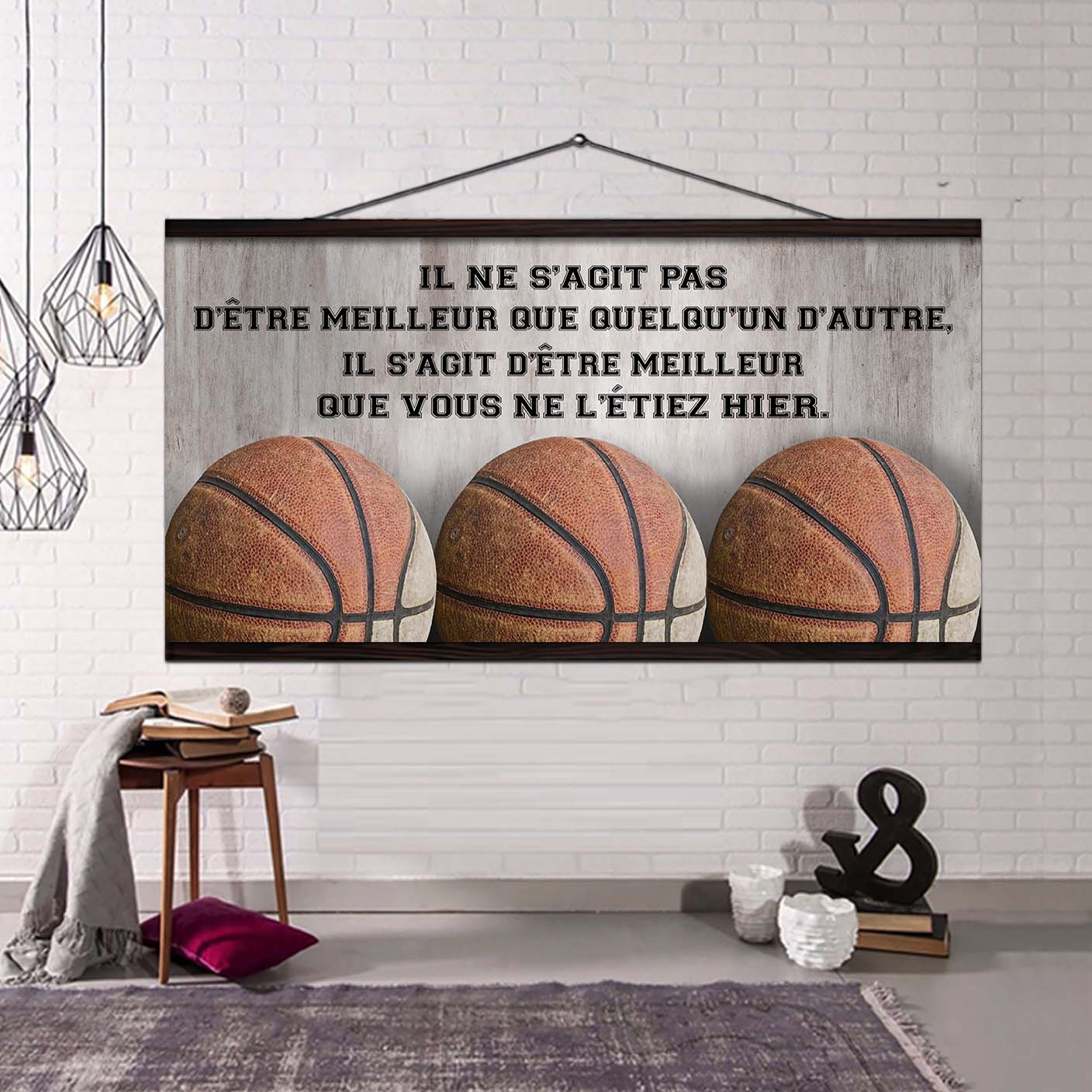 Peronalized Poster Canvas Il ne s'agit pas d'être meilleur que quelqu'un d'autre, il s'agit d'être meilleur que vous ne l'étiez hier