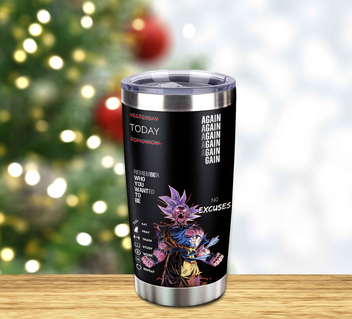 Customizable Tumbler Remember Who You Wanted To Be Again Again No Excuses