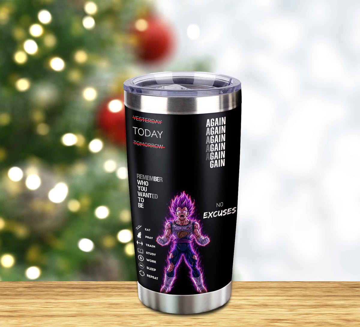 Customizable Tumbler Remember Who You Wanted To Be Again Again No Excuses