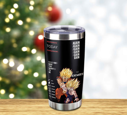 Customizable Tumbler Remember Who You Wanted To Be Again Again No Excuses