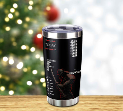 Customizable Tumbler Remember Who You Wanted To Be Again Again No Excuses