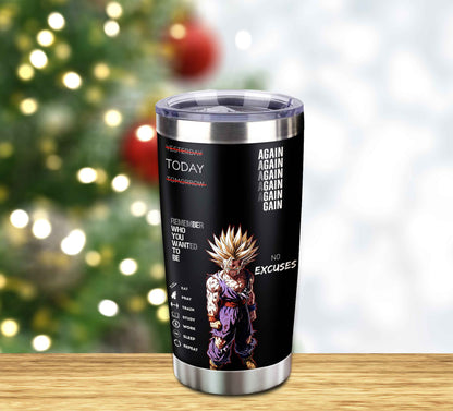 Customizable Tumbler Remember Who You Wanted To Be Again Again No Excuses