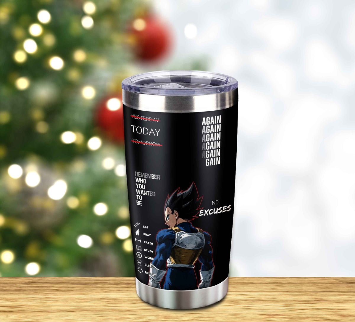 Customizable Tumbler Remember Who You Wanted To Be Again Again No Excuses