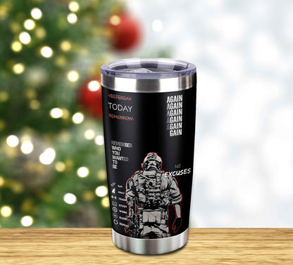 Customizable Tumbler Remember Who You Wanted To Be Again Again No Excuses