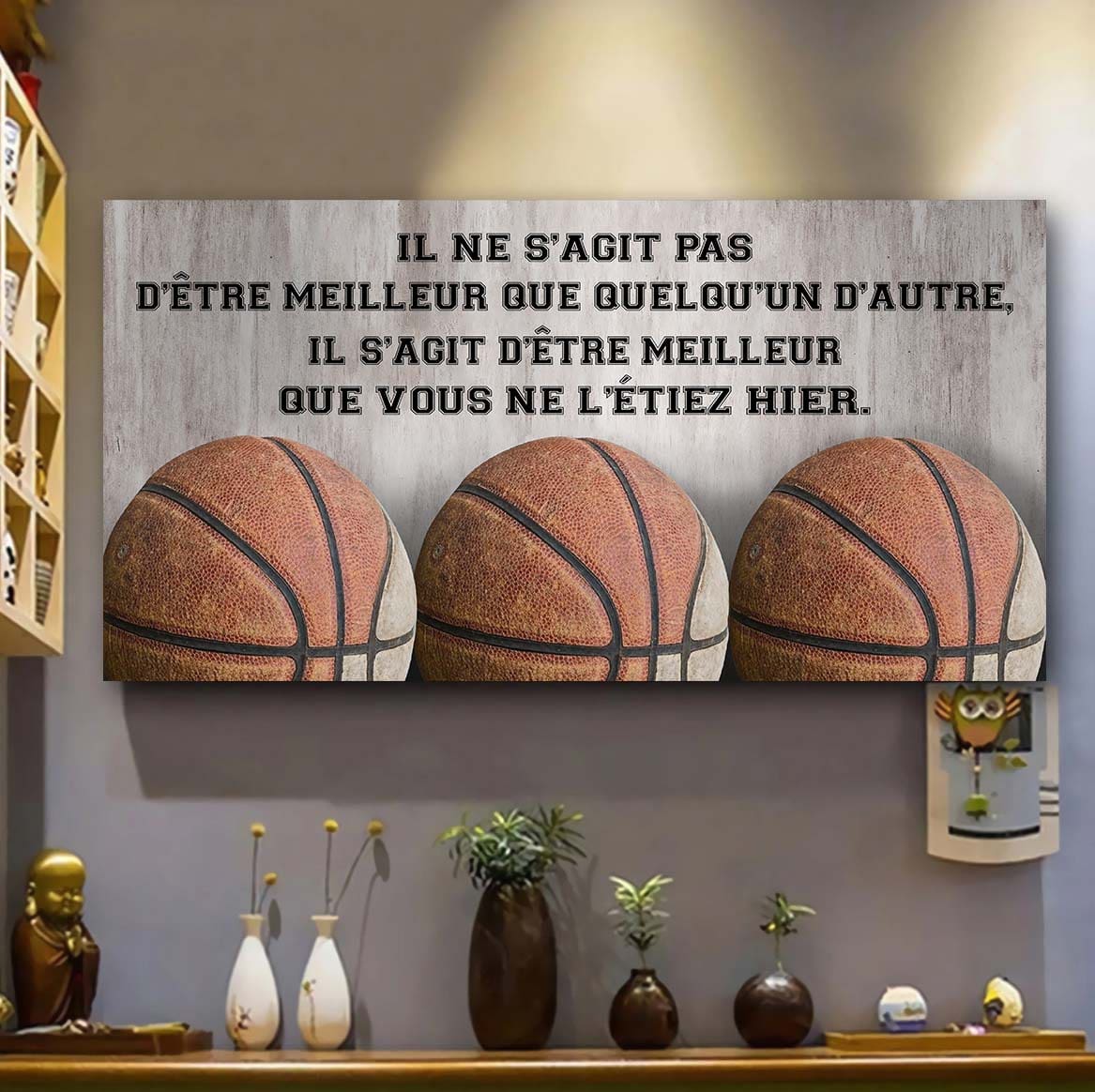 Peronalized Poster Canvas Il ne s'agit pas d'être meilleur que quelqu'un d'autre, il s'agit d'être meilleur que vous ne l'étiez hier