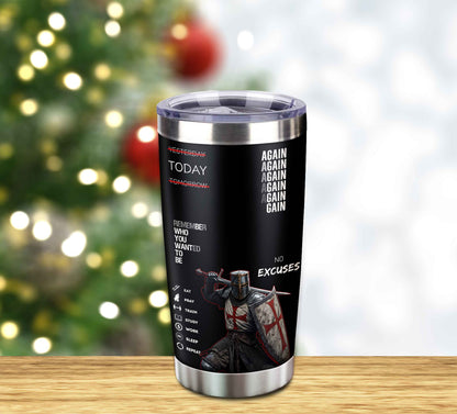 Customizable Tumbler Remember Who You Wanted To Be Again Again No Excuses