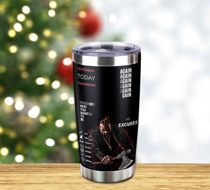 Customizable Tumbler Remember Who You Wanted To Be Again Again No Excuses