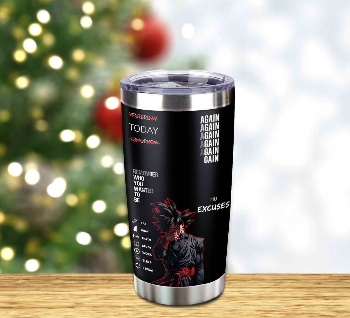 Customizable Tumbler Remember Who You Wanted To Be Again Again No Excuses