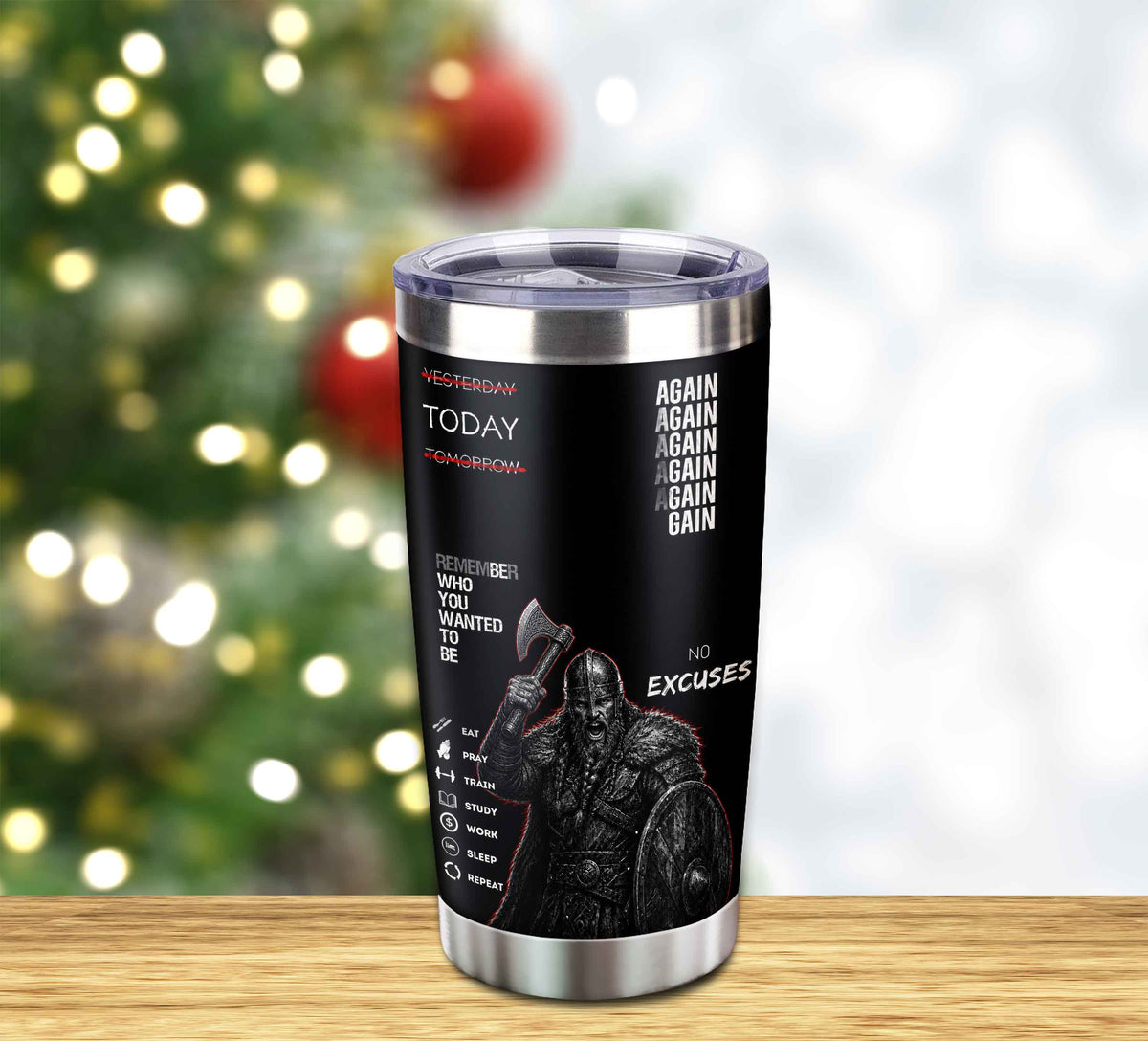Customizable Tumbler Remember Who You Wanted To Be Again Again No Excuses