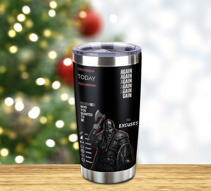 Customizable Tumbler Remember Who You Wanted To Be Again Again No Excuses