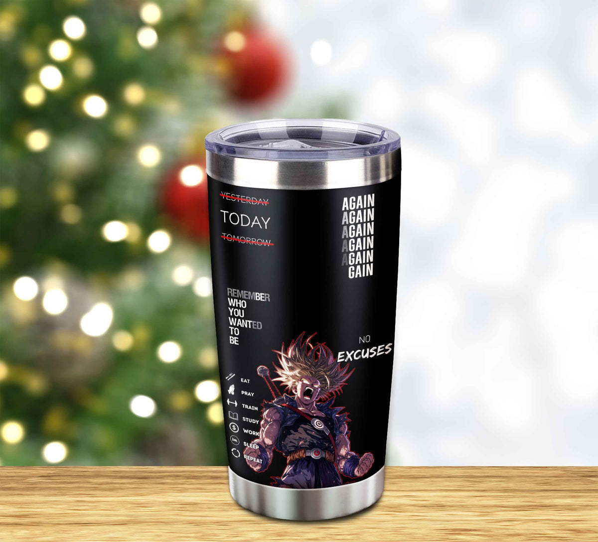 Customizable Tumbler Remember Who You Wanted To Be Again Again No Excuses